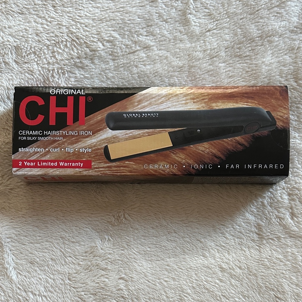 CHI Original Ceramic Hairstyling Iron - Black in box